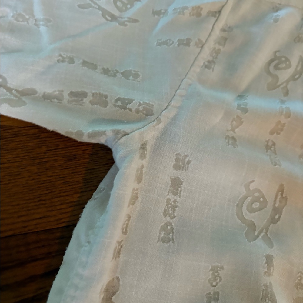 Versace Vintage Beige Patterned Button Down Shirt - image 4